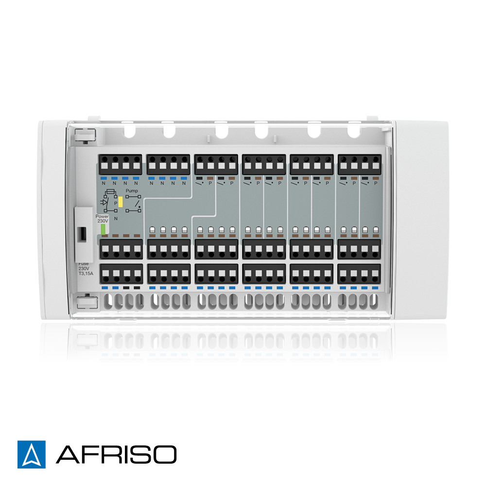 Mit Cositherm Basic lassen sich Stellantriebe des ProCalida-Verteilers – und damit die Solltemperatur von Raumthermostaten – einfach anschließen und steuern.