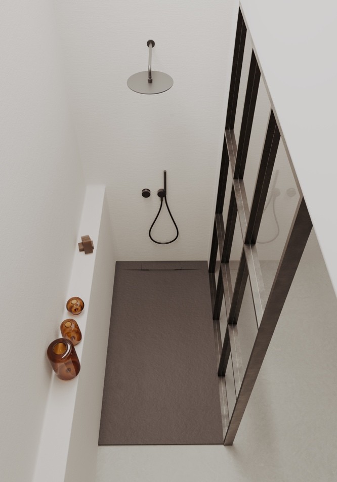 Einbaubeispiel Slatestone Cover in Anthrazit