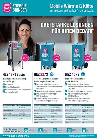 ENERGIE BRINGER: DREI STARKE LÖSUNGEN FÜR IHREN BEDARF