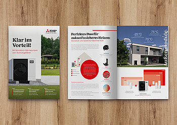 Von den Außenmodulen über die Inneneinheiten bis hin zu Schulungen und Rundum-Unterstützung: Die neue Produktinformation liefert alle wichtigen Infos zur Monoblock-Wärmepumpe mit R290. Abbildung: Mitsubishi Electric