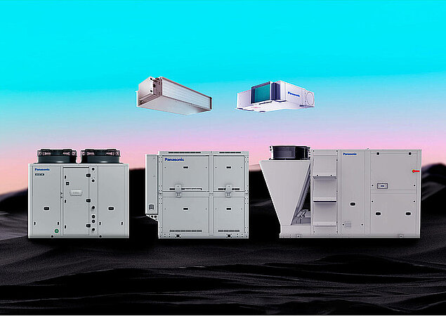 Panasonic erweitert Portfolio um wassergeführte Systeme und Dachklimageräte 