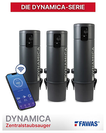 FAWAS: Die Dynamica-Serie – smarte Zentralstaubsauger für höchste Ansprüche