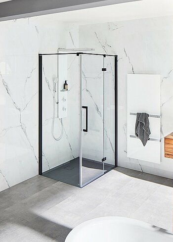 Sichtschutz für die Dusche, hochwertige Duschkabinen