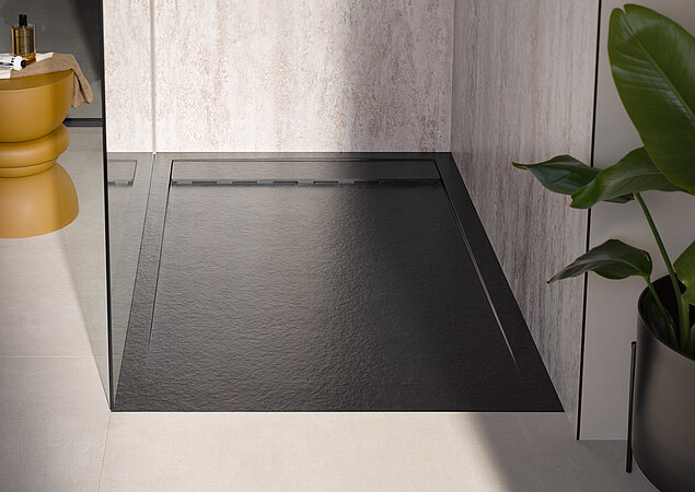 HSK Duschwanne im natürlichen Steinoptik-Design 