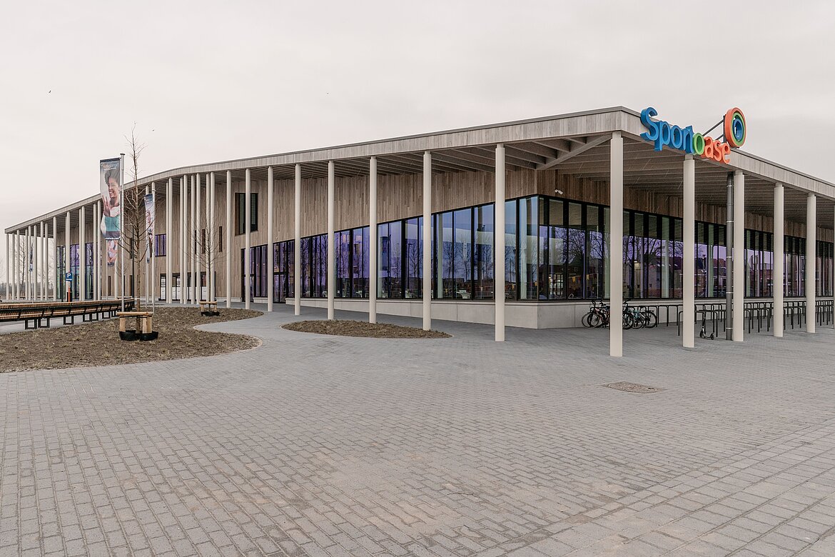 Die Sportoase De Watermolen verbindet eine helle, offene Architektur mit funktionalen Lösungen für den täglichen Betrieb. Foto: Dallmer GmbH + Co. KG