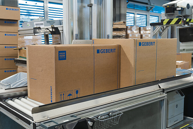 Geberit spart Ressourcen mit optimierten Verpackungen 