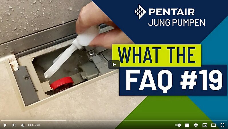 Pentair Jung Pumpen: Wie reinigt man die Bodenablaufpumpe Plancofix Connect?