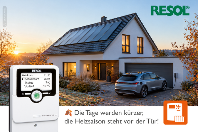 RESOL: Die Heizsaison beginnt – finden Sie die passende Regelungstechnik für Ihre Kundenprojekte