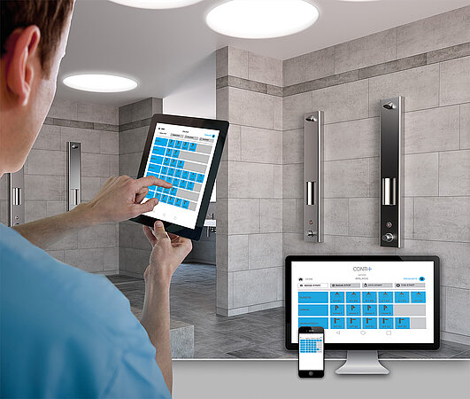 Perfekte Kontrolle und maximale Hygiene: die smarten Duschen von CONTI+