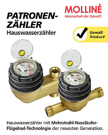 WDV Molliné: Patronenzähler mit neuester Flügelrad-Technologie 