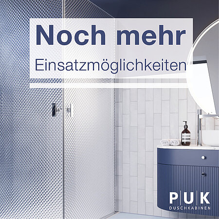 PUK Duschkabinen: Haute Couture fürs Bad – Duschkabine mit 3D-Effekt