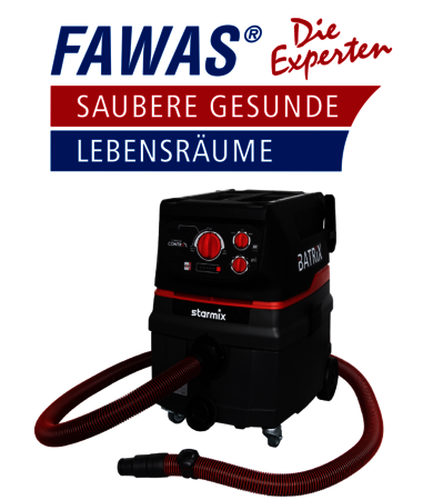FAWAS: Weltneuheit - Der Batrix Akku-Industriesauger mit der Power eines Saugers mit Kabel!