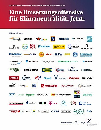 STIEBEL ELTRON: Breite Unternehmensallianz fordert Umsetzungsoffensive für Klimaneutralität in Deutschland 