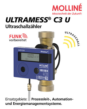 WDV Molliné: Ultramess® C3 U – Ultraschallzähler für Industrie und Immobilien