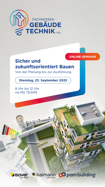 PAM BUILDING: Fachwissen Gebäudetechnik - Online-Seminar für SHK-Fachkräfte