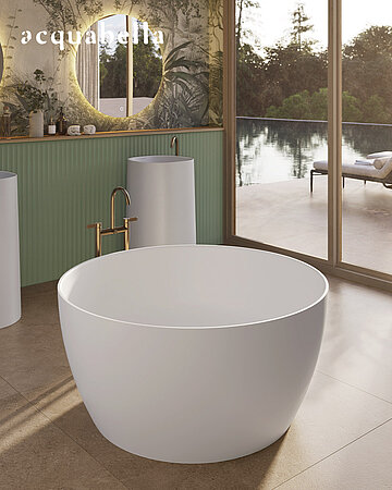 acquabella: Round - die kompakte Badewanne für ein tiefes und entspannendes Badeerlebnis