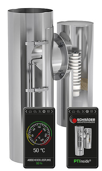 Partikelfilter PTInside von Schräder mit WLAN-Steuerung 