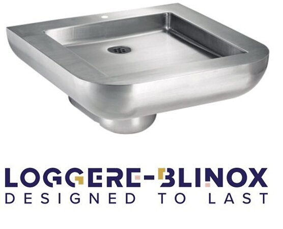 LOGGERE-BLINOX-Barrierefreier Waschtisch SENSO III sucht seinesgleichen, wenn es bei vadalismusgeschützen Waschtischen für den öffentlichen Bereich um die Einhaltung der DIN 18040-1 geht.