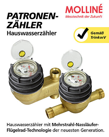 WDV Molliné: Patronenzähler mit neuester Flügelrad-Technologie