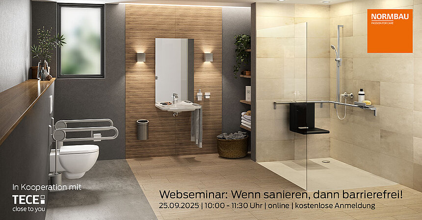 Kostenloses Webseminar mit NORMBAU GmbH und TECE SE