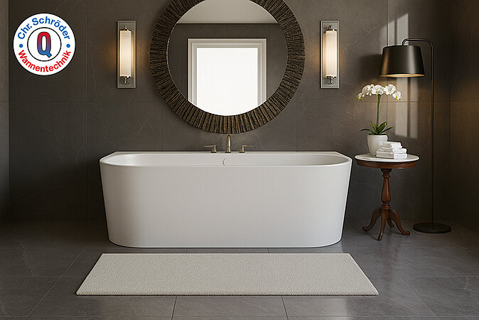 Schröder Wannentechnik: Vorwand-Badewannen - die Alternative zu den freistehenden Badewannen.