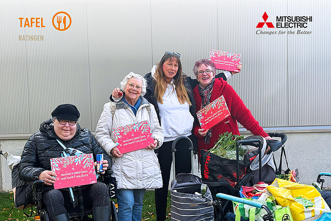     Mitsubishi Electric – Geschäftsbereich Living Environment Systems – spendet an die Tafel Ratingen e.V.