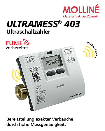 WDV Molliné: Ultramess 403 – Hohe Messgenauigkeit, Exakte Verbräuche