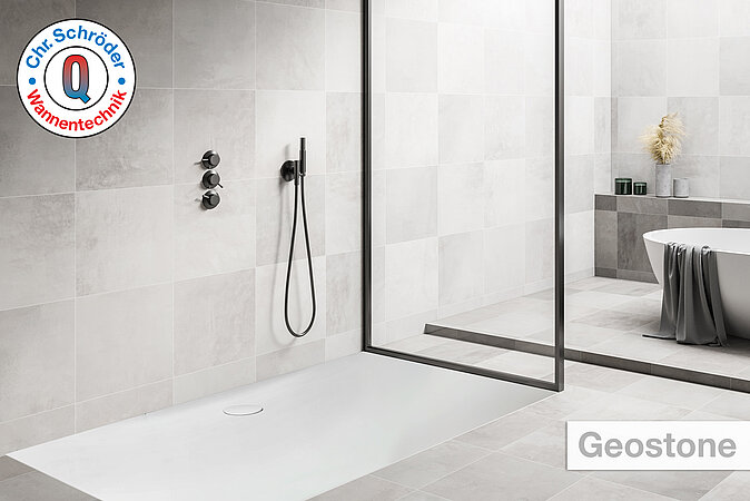 Schröder Wannentechnik – Duschwannen-Serie Geostone