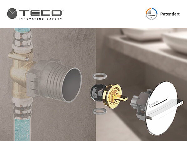 ULTRA von TECO: der Unterputz-Kugelhahn, der Design und technische Leistung vereint