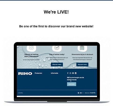 RIHO: Endlich ist sie da: unsere brandneue Website!