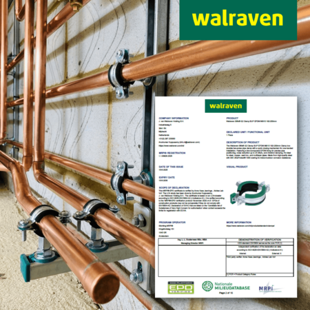 EPDs jetzt verfügbar für Walraven-Rohrschellen