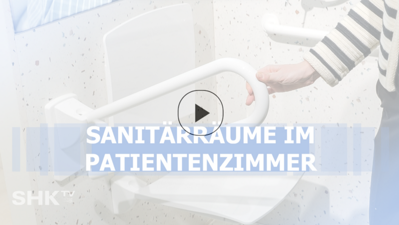 DELABIE – Sanitärräume im Patientenzimmer