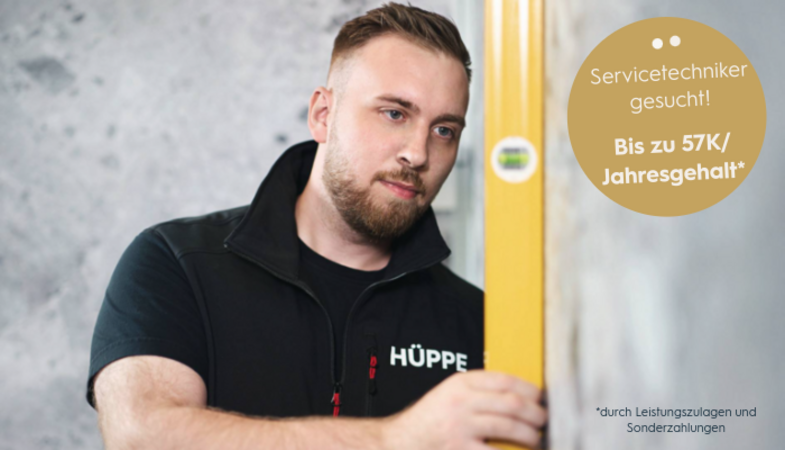 Servicetechniker (m/w/d) – Ihre Karriere bei HÜPPE beginnt jetzt!