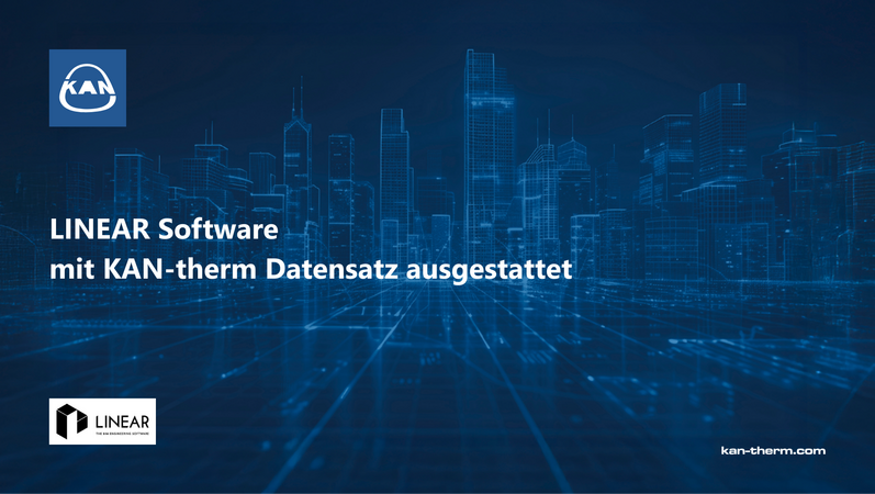 LINEAR Software mit KAN-therm® Datensatz ausgestattet