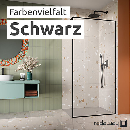 RADAWAY: Schwarz im Bad – Duschkabinen mit Charakter und Stil