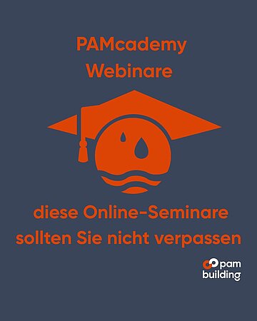 PAMcademy: Kostenlose Online-Schulungen bis Juli – aktuelle Themen der Gebäudeentwässerung