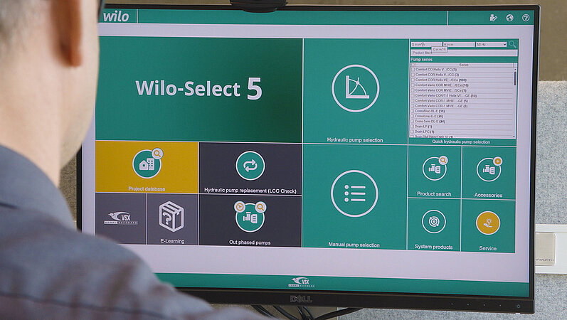 Wilo-Select 5 online –  Die neue Generation der Pumpenauslegung