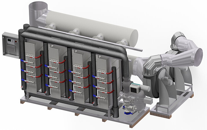 BOMAT und NET Abgaswärmetauscher als SKID-Systeme verfügbar
