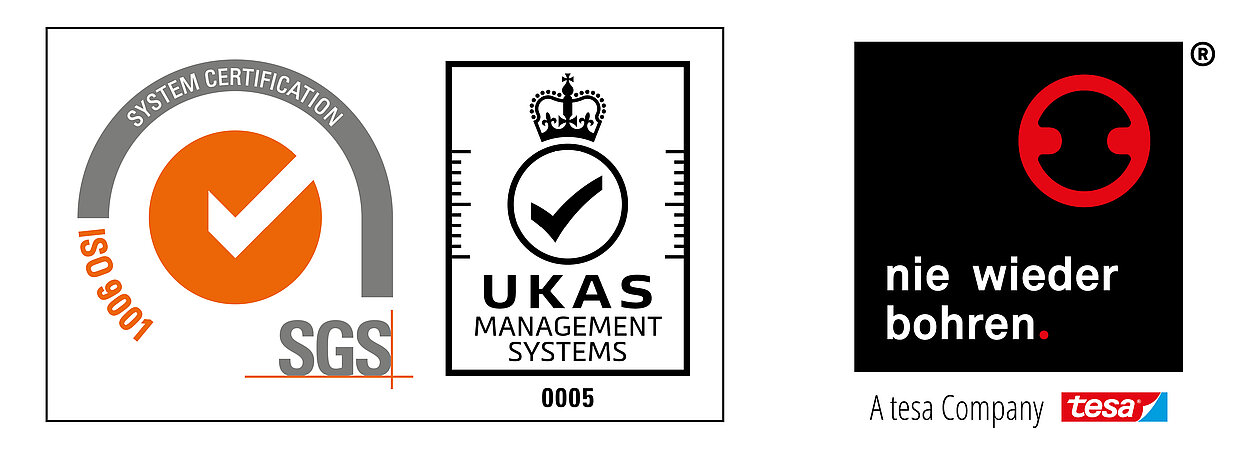 Die tesa nie wieder bohren GmbH etabliert  Qualitätsmanagement mit System – ISO 9001:2015