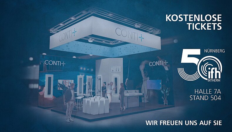 CONTI+ auf der IFH/Intherm 2026: Jetzt kostenlose Messetickets sichern
