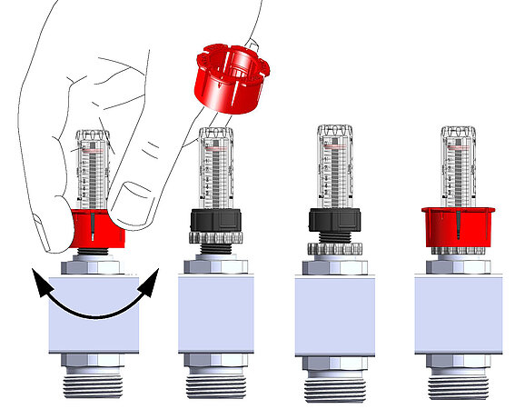 Taconova: So einfach funktioniert der Austausch von TopMeter Sichtgläsern