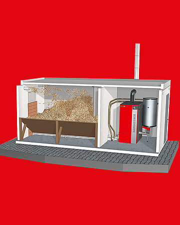 Einstock-Heizmodul Pellets