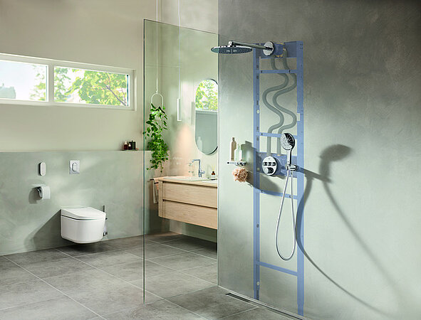 GROHE Rapido Duschrahmen vereinfacht Installation 