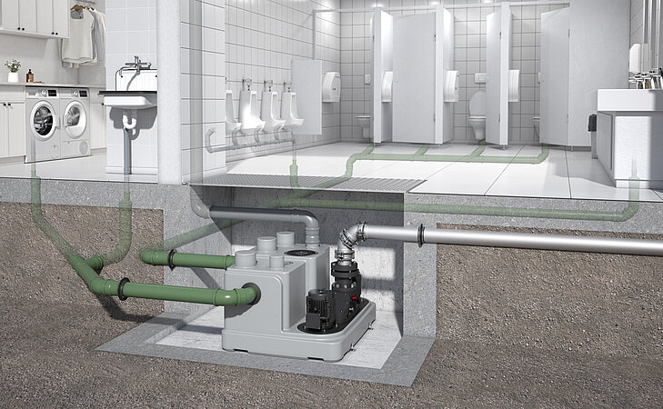 ACO Haustechnik: Pumpenpower für bis zu 30 m Förderhöhe