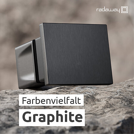 RADAWAY: Duschkabinen in Graphit - Radaways Trendfarbe für Profile und Beschläge