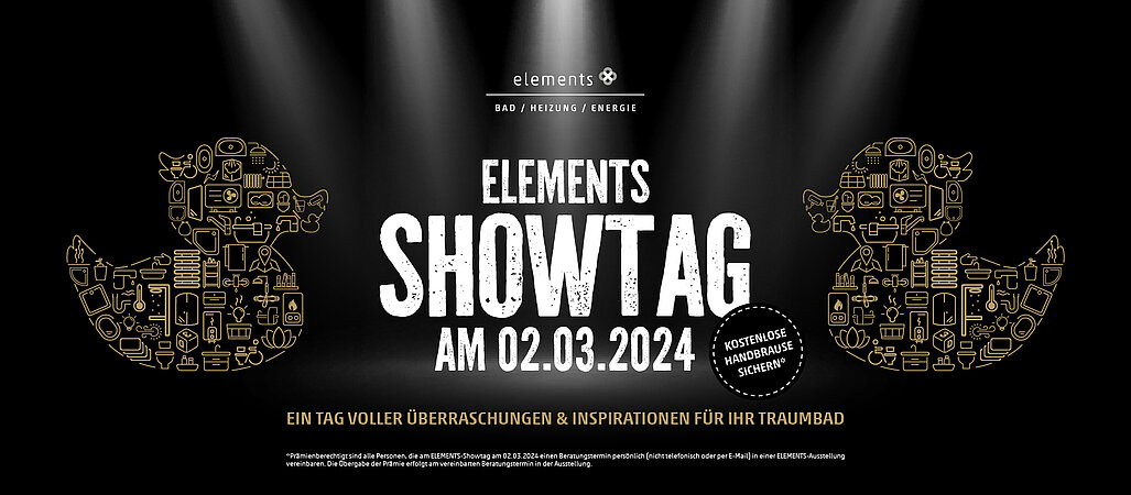 „It’s Showtime“ in über 270 ELEMENTS-Ausstellungen bundesweit 