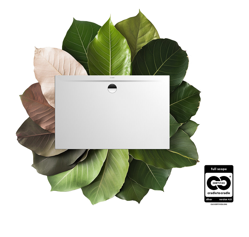 Die Cradle to Cradle Certified® Zertifizierung gibt dem Verbraucher die Sicherheit, mit dem richtigen Bad-Produkt seinen ökologischen Fußabdruck möglichst gering zu halten. Foto: KALDEWEI