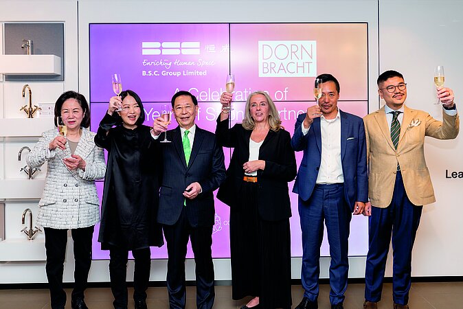 B.S.C. Group und Dornbracht feiern 50-jährige Zusammenarbeit bei Showroom-Eröffnung in Hongkong