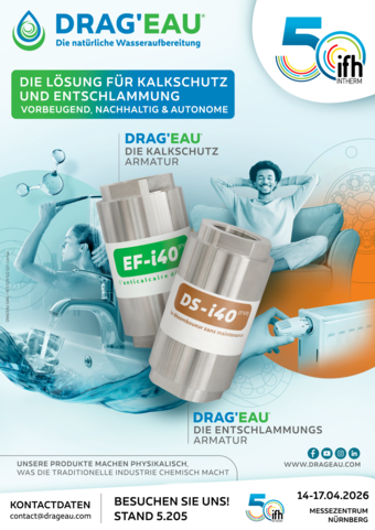 DRAG'EAU auf der ifh Intherm in Nürnberg