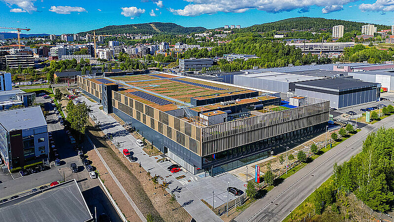 CONTI+ ultra Waschtischarmaturen im neuen Logistik- und Lagergebäude von Ahlsell in Oslo